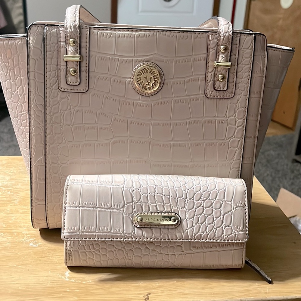 Anna Klein Tote and wallet.